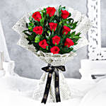 Elegant Vibe Red Roses Bouquet