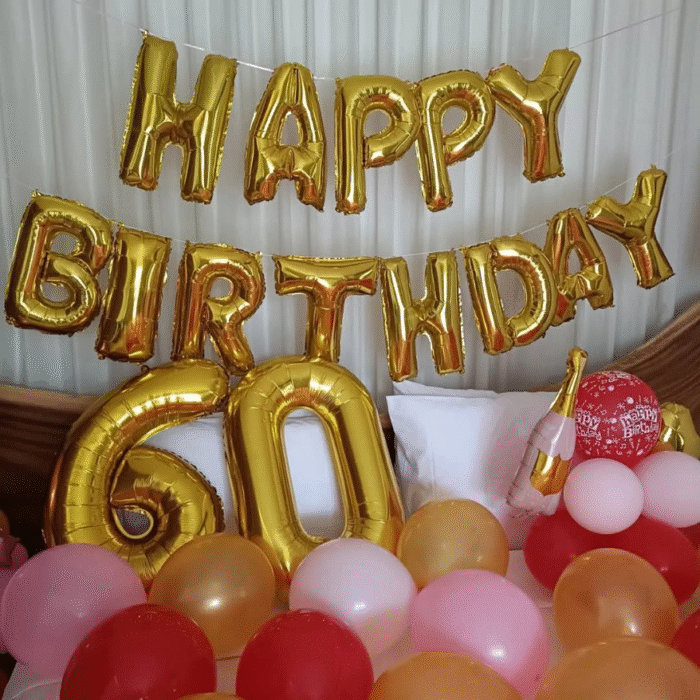 Surprise birthday decor